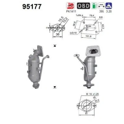 Afbeelding van AS 95177 Katalysator Euro 6