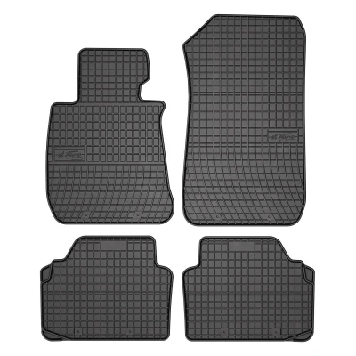 Afbeelding van FROGUM 0661 Vloermatset Rubber voor en achter 4 Zwart Op maat gemaakt BMW: 3 Saloon