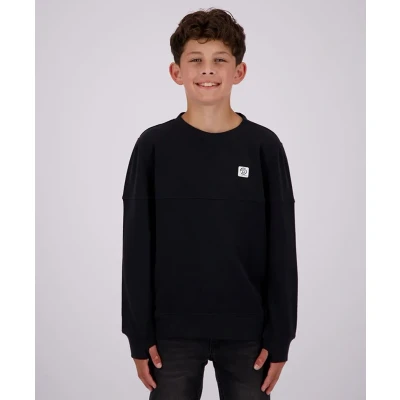 Afbeelding van Vingino Zomer SKBN3400 Sweater NOO7 CREWNECK BASIC LOGO Deep Black