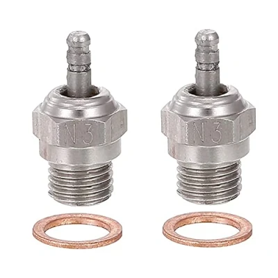 Afbeelding van WANGCL Set van 2 N3 gloeikaarsen voor op afstand bestuurde auto 1/10, compatibel met Traxxas Kyosho HSP HPI Redcat