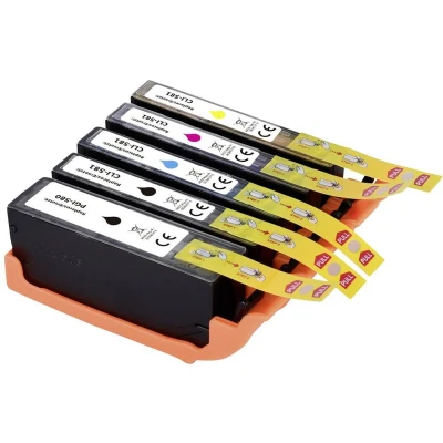 Afbeelding van Renkforce Inktcartridge vervangt Canon PGI 580PGBK, CLI 581BK, 581C, 581M, 581Y Compatibel Combipack zwart, Foto Cyaan, Magenta, Geel