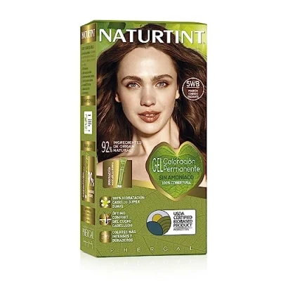 Afbeelding van Naturtint 5WB Koperkastanjebruin Permanente haarkleur 100% dekking van wit haar Natuurlijke en langdurige kleur Kleuring zonder ammoniak, parabenen of siliconen
