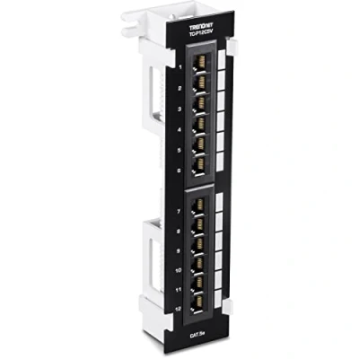 Afbeelding van TRENDnet TC P12C5V Patchpaneel monteerbaar aan muur CAT 5e UTP RJ 45 X 12