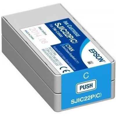 Afbeelding van Epson SJIC22P(C) C33S020602 Inktcartridge Cyaan