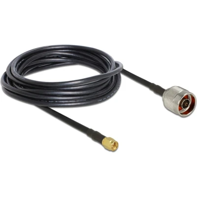Afbeelding van N (m) SMA kabel RG58 50 Ohm / zwart 5 meter
