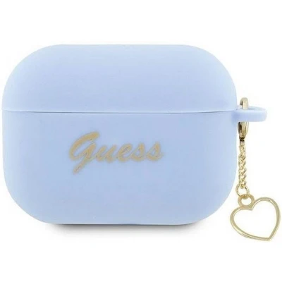 Afbeelding van Guess Heart Silicone Case Geschikt voor Apple Airpods Pro 2 (2e Gen) Blauw