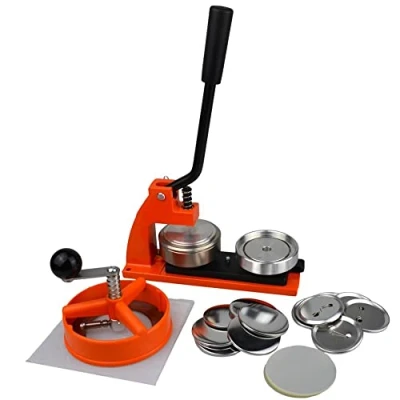 Afbeelding van Ebadges 58 mm Micro Badge Maker Kit met 100 metalen componenten cirkelsnijder verwisselbare matrix 38 45 Massief badgemachine