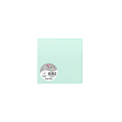 Image de Pollen Carte Simple 210g 135x135 vert jade pqt 25