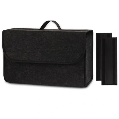 Afbeelding van Einesin Sac de Coffre Voiture en Feutre Version améliorée Organisateur Aiguilleté, Accessoire Utile Gadget, avec Panneaux latéraux stabilisateurs