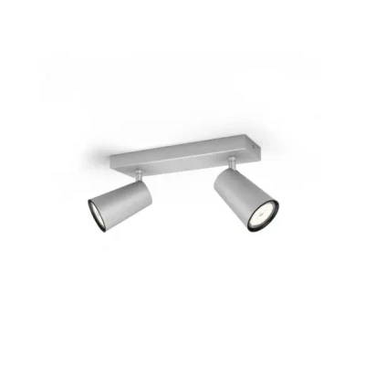 Afbeelding van Philips Paisley Opbouwspot 2 Lichtpunten aluminium