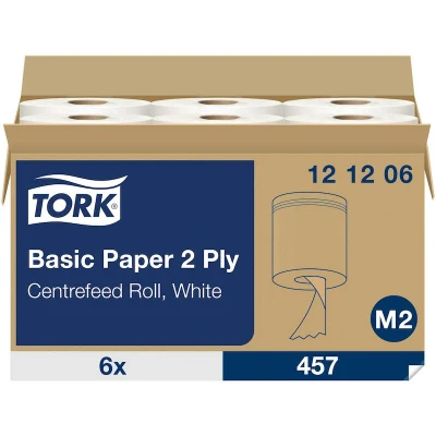 Afbeelding van Tork Basic Centerfeed Poetspapier 2 laags M2
