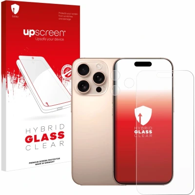 Afbeelding van upscreen Screenprotector voor Apple iPhone 16 Pro Max (Voor+Camera) Folie Beschermfolie Beschermglas transparant