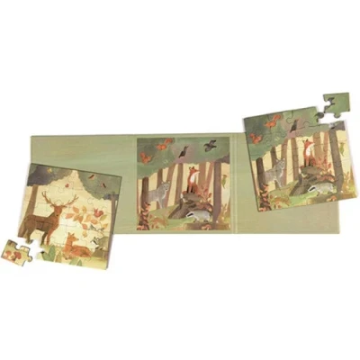 Afbeelding van Egmont toys magnetische puzzel bos 2x20st
