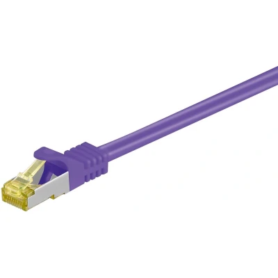 Afbeelding van S/FTP CAT7 10 Gigabit netwerkkabel / paars LSZH 0,15 meter