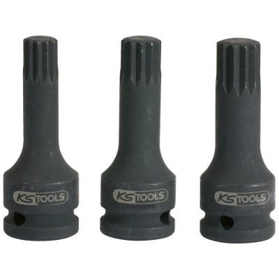 Afbeelding van KS Tools, Dopsleutel + dopmoer, 1/2&quot; Power bit socket XZN, lang, M16