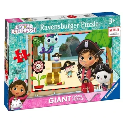 Afbeelding van Gabby s Dollhouse Puzzle Gabi&#039;s Kattenhuisgigant Gabby&#039;s kitchen 24 stuks