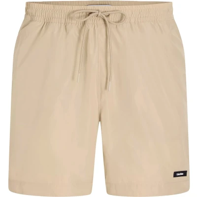 Afbeelding van Calvin Klein Swimwear Medium Drawstring Zwemshorts, Heren, Maat: XXL, Sandalwood