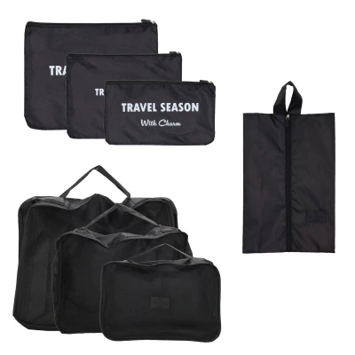 Afbeelding van Charm London Travel Accessoires Packingcubes black