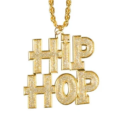 Afbeelding van Boland Ketting &#039;HIP HOP&#039; Goud Volwassenen Mannen Piraat Pimps and Ho&#039;s