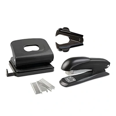 Afbeelding van Idena 12086 Office 4 delige set, perforator, nietmachine, nietjestrekker en nietjes 24/6