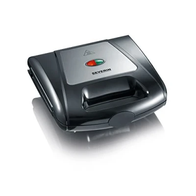 Afbeelding van SEVERIN Sandwich broodrooster, 3 in 1 functie (sandwich , grill wafelplaat), 1.000 W, SA 2968, EDS geb./ zwart