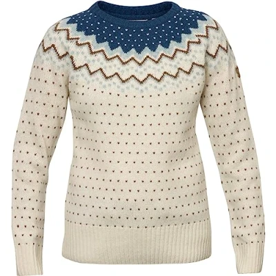 Afbeelding van FJALLRAVEN Övik Knit Sweater Women Glacier Green Maat M