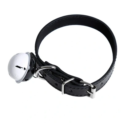 Afbeelding van Halsband Met Bel PU Leather