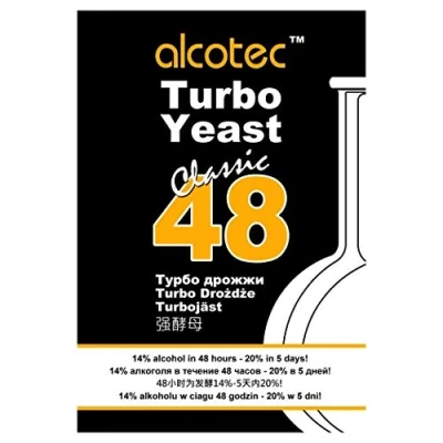 Afbeelding van Alcotec 10 stuks 48h Classic turbogist, tot 21% alcohol (10 verpakkingen)
