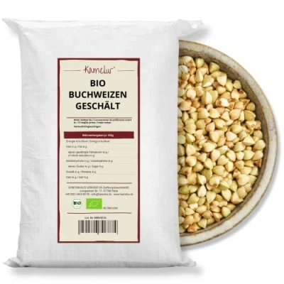 Afbeelding van Kamelur Gepelde biologische boekweit (25 kg) Kiembare uit gecontroleerde teelt