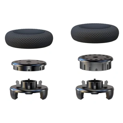 Afbeelding van EXknight In hoogte verstelbare Thumbsticks voor PS5 en PS4 controller, 1 middelgrote maat (2 hoogtes 7 8 mm), hoge taille (4 hoogtes: 9 10 11 12 mm)