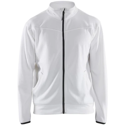 Afbeelding van Blaklader Service sweatshirt met rits 3362 2526 Wit/Donkergrijs 4XL
