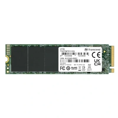 Image de Transcend 115S SSD 2 To interne M.2 2280 (recto verso) PCIe 3.0 x4 (NVMe)