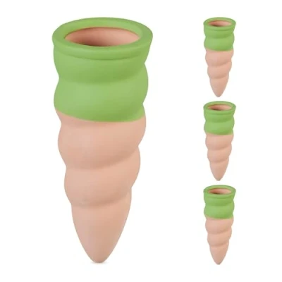 Afbeelding van Relaxdays waterdruppelaar keramiek voor flessen set van 4 1,5 l druppelsysteem