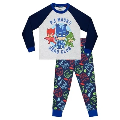 Afbeelding van PJ Masks pyjama voor jongens, Owlette, Catboy, Gekko, Pijama kinderen, Meerkleurig