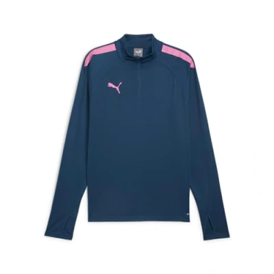 Afbeelding van Puma Teamliga ZIP Longsleeve, Heren, Maat: XL, Ocean tropic