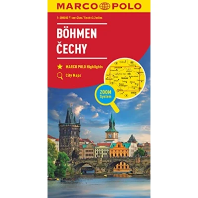 Afbeelding van MARCO POLO Wegenkaart Tschechien Blatt 1 Westböhmen, Mittelböhmen Bohemen 1:200 000