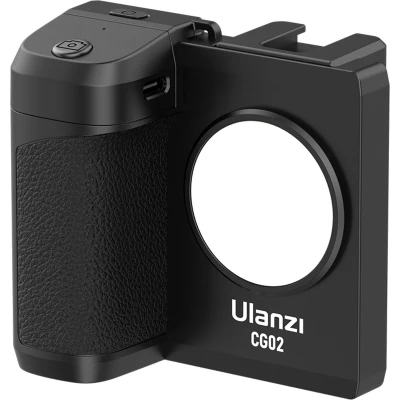 Afbeelding van Ulanzi CapGrip LED smartphone camera grip met magnetische Bluetooth afstandsbediening Universeel tot 8,6cm breed 1/4 inch schroefaansluiting Zwart