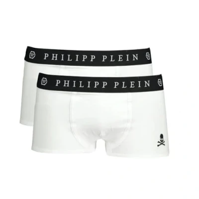 Afbeelding van Philipp Plein Heren Ondergoed Wit Katoen Maat L