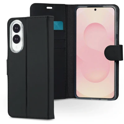 Afbeelding van Accezz Wallet Softcase Bookcase voor de Samsung Galaxy S25 Edge Zwart