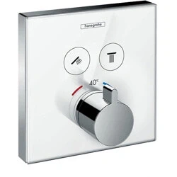Afbeelding van Hansgrohe ShowerSelect Glass thermostaat afbouwdeel voor 2 functies