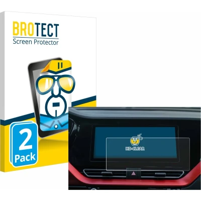 Afbeelding van BROTECT Screenprotector voor Kia E Niro 2020 Infotainment System Folie Beschermfolie transparant (2 Stuks)