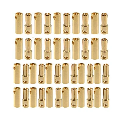 Afbeelding van FLY RC 20 Paar Vergulde 5.5 mm Banaan Plug Mannelijke Bal Vrouwelijke Connector Adapter voor ESC Lipo Motor