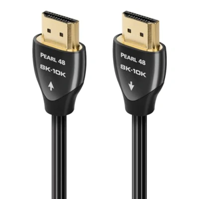 Image de Câble HDMI 48 Go/s 8K Audioquest Pearl 3 m Noir