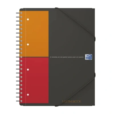 Afbeelding van Oxford International Meetingbook, 160 Bladzijden, Ft A4+, Geruit 5 Mm Schrift