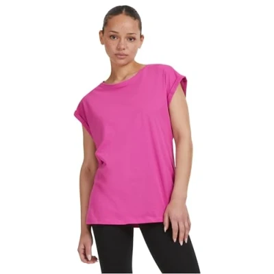 Image de Urban Classics Dames Tshirt XS Extended Shoulder Paars