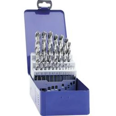 Afbeelding van Exact 32004 HSS Metaal spiraalboorset 25 delig Geslepen DIN 338 Cilinderschacht 1 set(s)