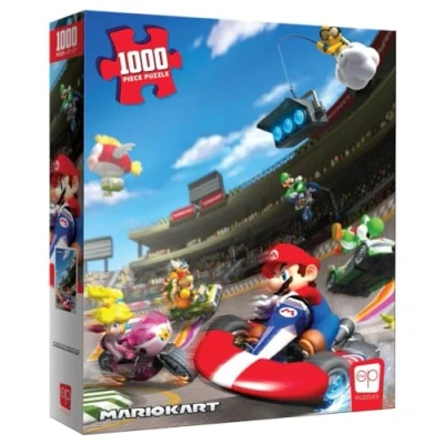 Afbeelding van Super Mario Kart Jigsaw Puzzle 1000 stukjes USAopoly