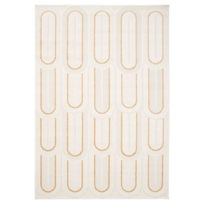 Afbeelding van Retro Vloerkleed Forme Pavé Abrikoos 200x290 Cm