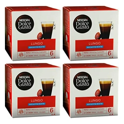 Afbeelding van Nescafé Dolce Gusto Caffè Lungo Decaffeinato koffiecapsules, 4 x 16 stuks