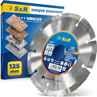 Afbeelding van S&amp;R Diamantsnijschijf standaardsegment, voor UNIVERSAL, lasergelast, droog gesneden (diameter 125 mm)